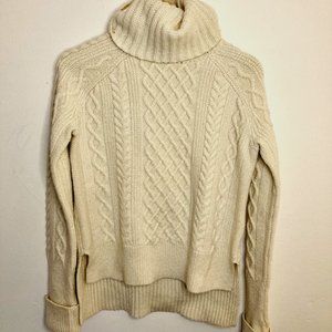 MADEWELL XS Chunky Knit Turtleneck Sweater